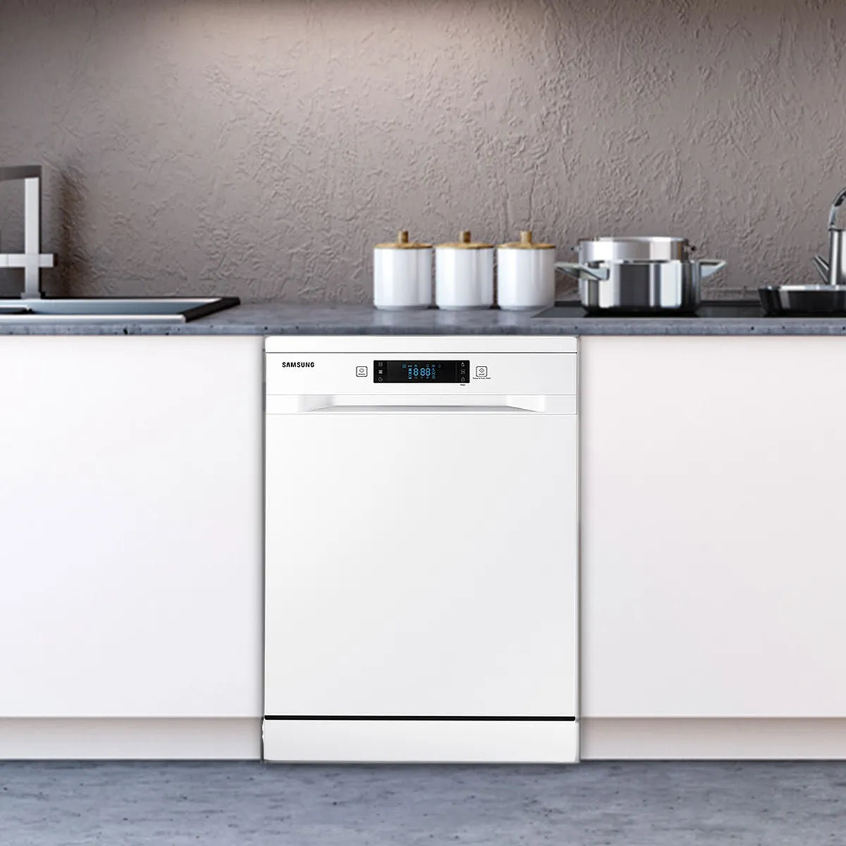 Lavavajillas Samsung DW60M6040FW 13 Cubiertos Blanco