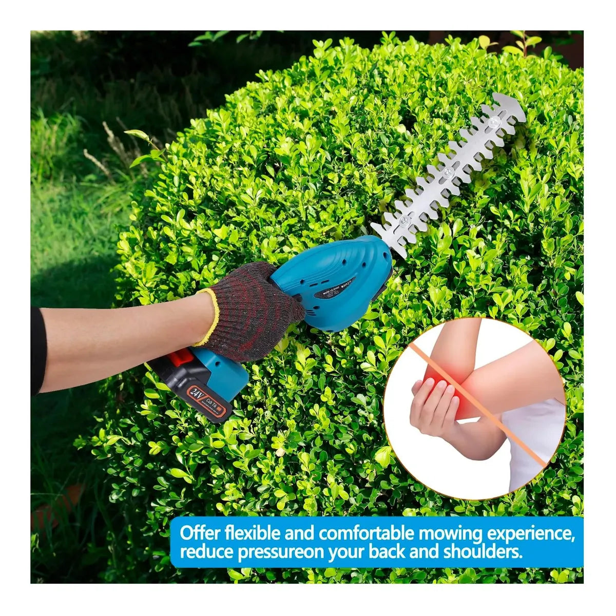 Cortasetos Inalámbrico Genérico DUH-480A 21V, Azul