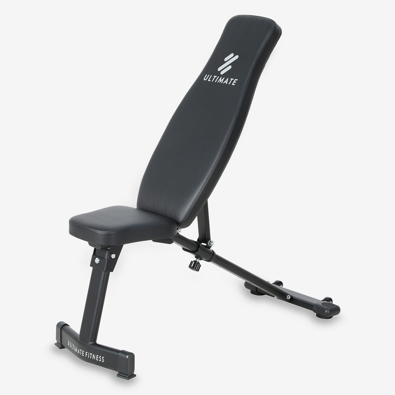 Banco Multifuncional Inclinable Plano Slim Ultimate Fitness Negro