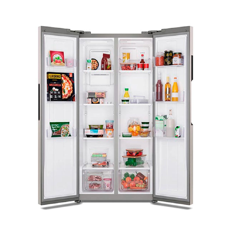 Refrigerador Mademsa 426L No Frost Side by Side Inverter Panel Digital MAS430 Inox