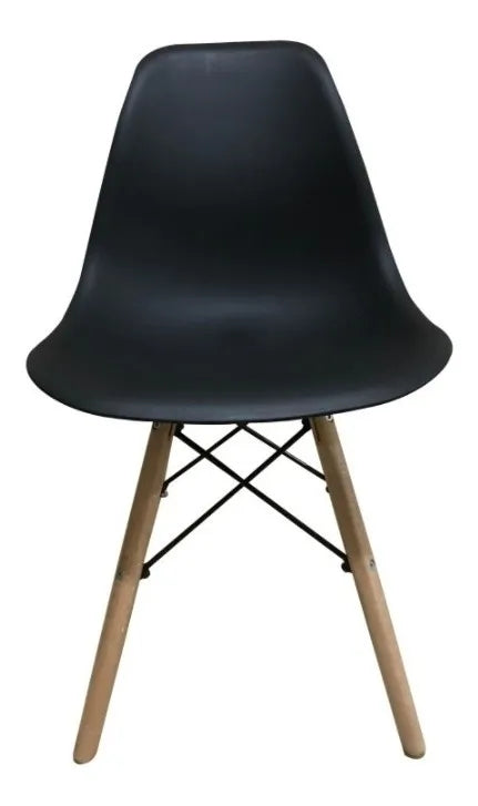 Pack De 4 Sillas Begonia Negra 4 Unidad 46X51X82CM