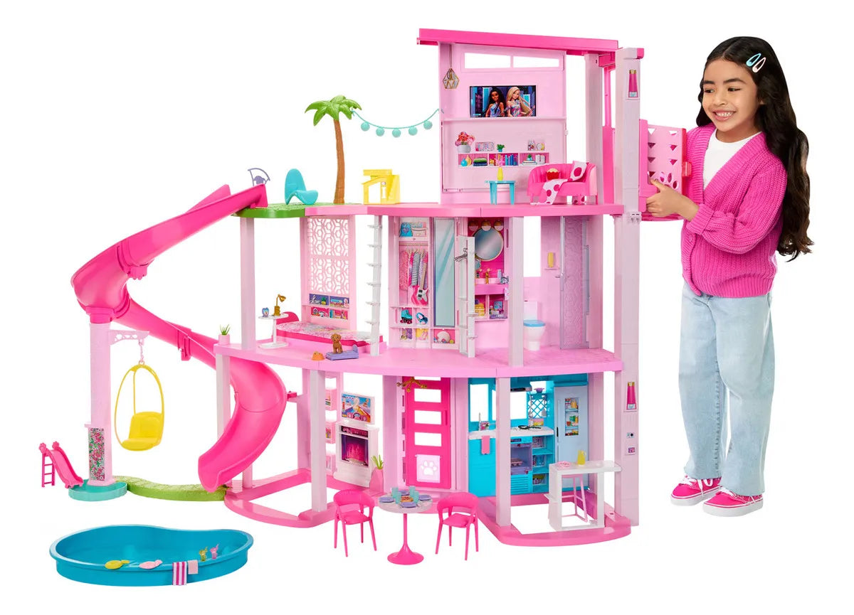 Casa de Muñecas Barbie Dreamhouse HMX10-4B40-G2, Rosado