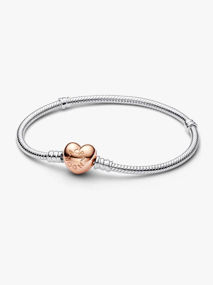 Brazalete Pandora Serpiente Corazón