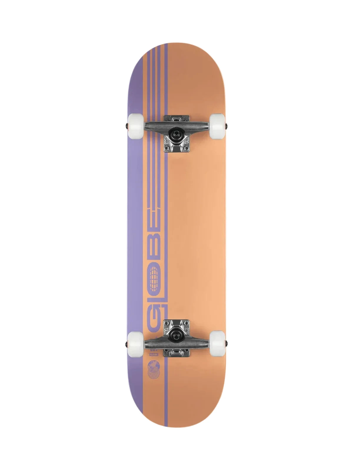 Monopatín Skate Completo Globe G0 7.75" Strype Hard Orange Lavander