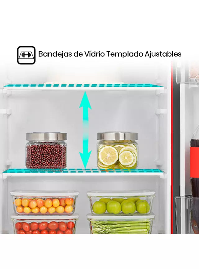 Refrigerador Hisense HRO179RD Rojo 177 Litros, 49x123x50 cm