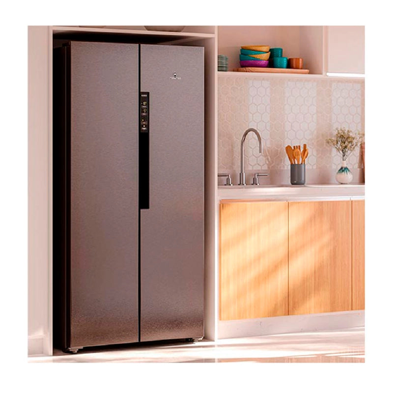 Refrigerador Mademsa 426L No Frost Side by Side Inverter Panel Digital MAS430 Inox