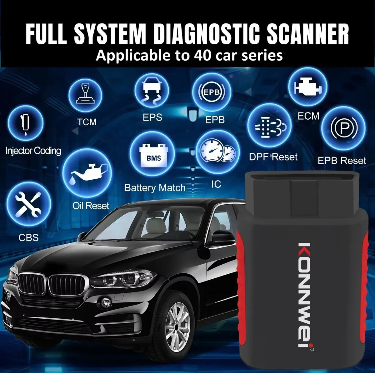 Escáner Automotriz Konnwei KDIAG OBD2