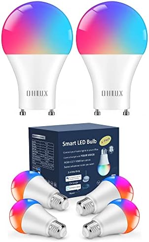 Pack de 6 Bombillas LED Inteligentes Ohlux