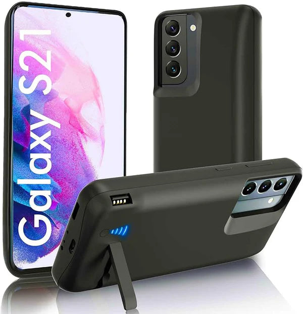 Cargador Carcasa Portatil Generico Samsung S21 Negro