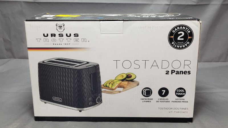 Tostador 2 Panes Ursus Trotter Ut-Thrones Negro