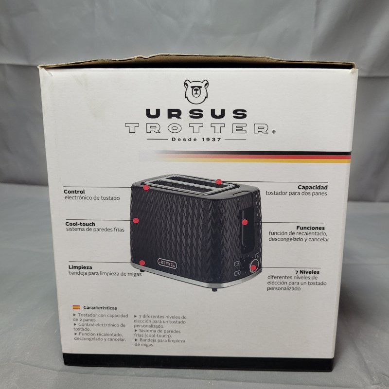 Tostador 2 Panes Ursus Trotter Ut-Thrones Negro