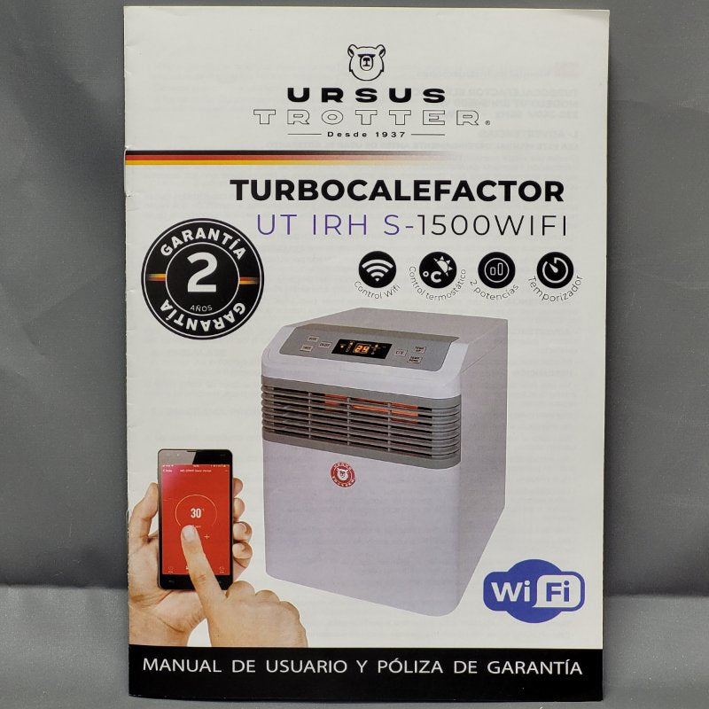 Calefactor Infrarrojo Ursus Trotter Ut Irh S-1500 Wifi Blanco