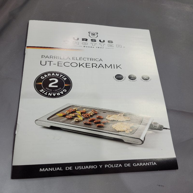 Parrilla Eléctrica Ursus Trotter Ut-Ecokeramik Gris