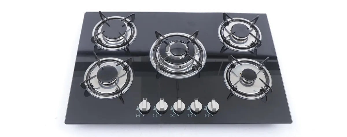 Encimera de Gas 5 Platos Boko Color Negro
