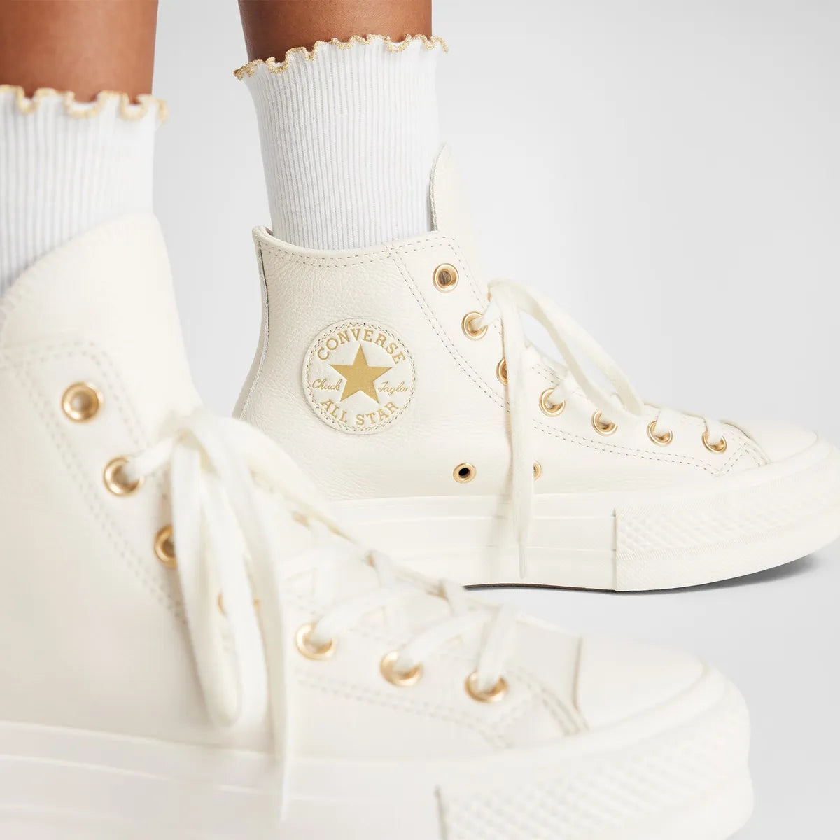 Zapatillas de Cuero Converse A12764C, Chuck Taylor Blanco