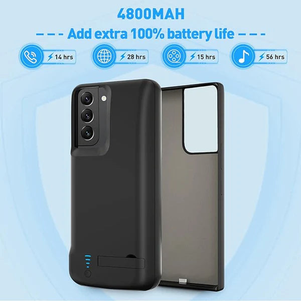 Cargador Carcasa Portatil Generico Samsung S21 Negro