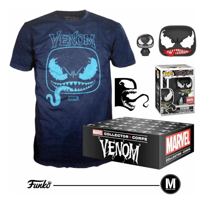 FUNKO +POLERA (M) COLLECTOR CORPS MARVEL VENOM 373 TALLA M