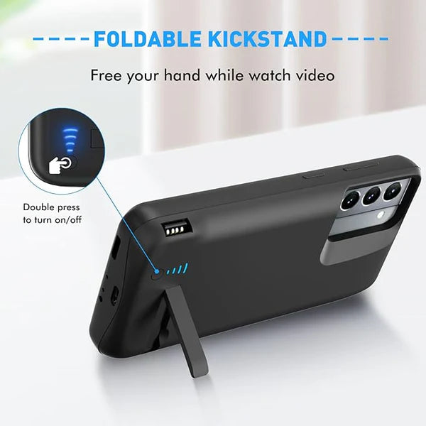 Cargador Carcasa Portatil Generico Samsung S21 Negro