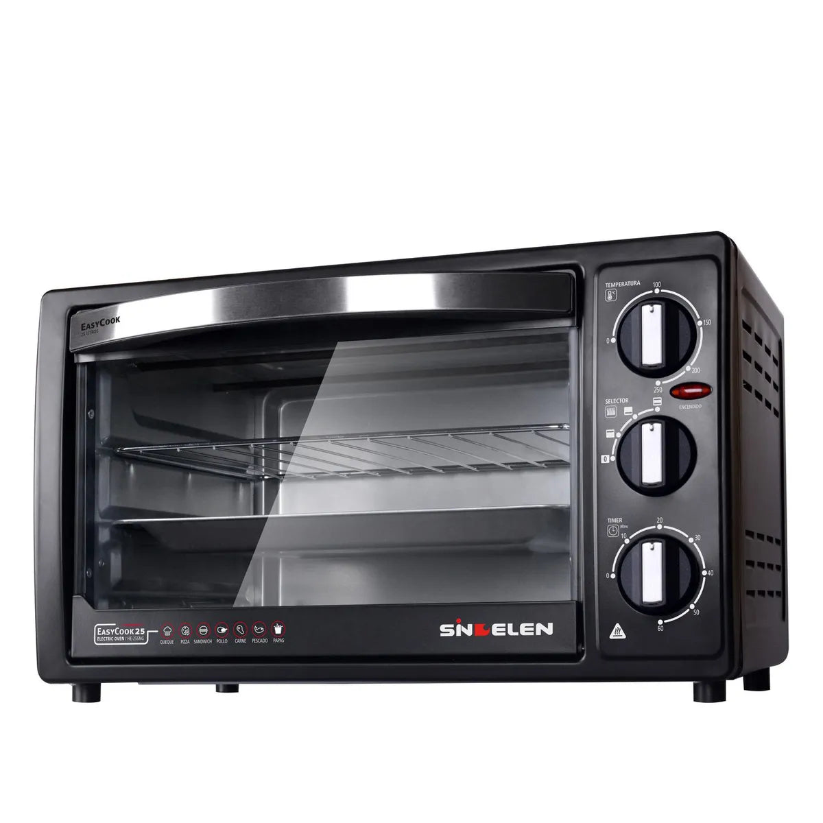 Horno Eléctrico Sindelen HE-255NG Negro 25 Litros