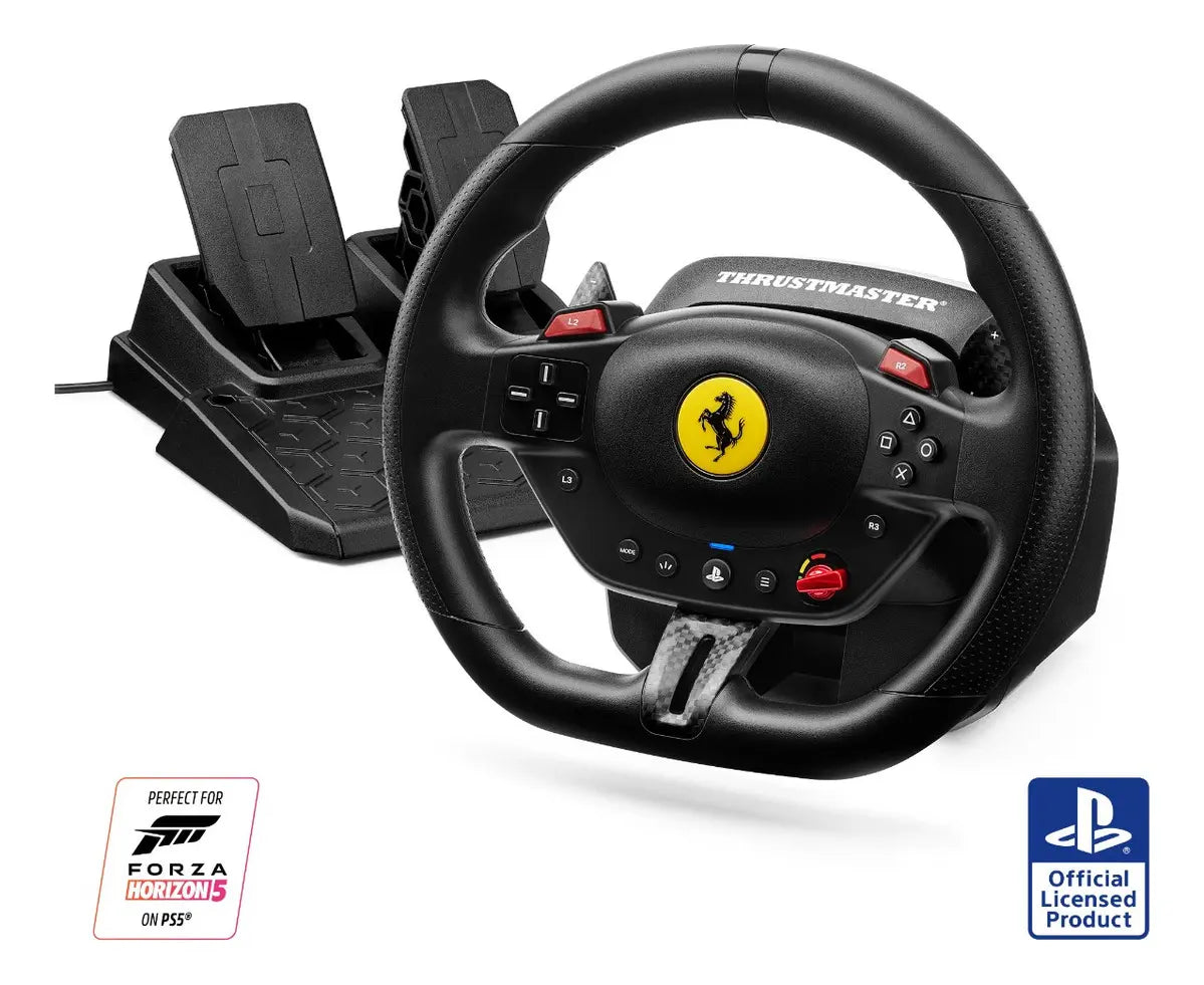 Volante de Carrera Thrustmaster T98 Ferrari 296 GTS con Game Pass y Pedal Negro