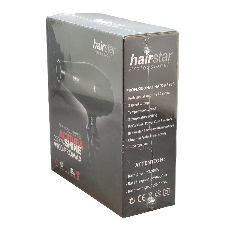 Secador De Pelo Hairstar 9900-Promax Negro 2200w