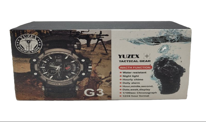 Reloj Yuzex Tactical Gear G3 Negro
