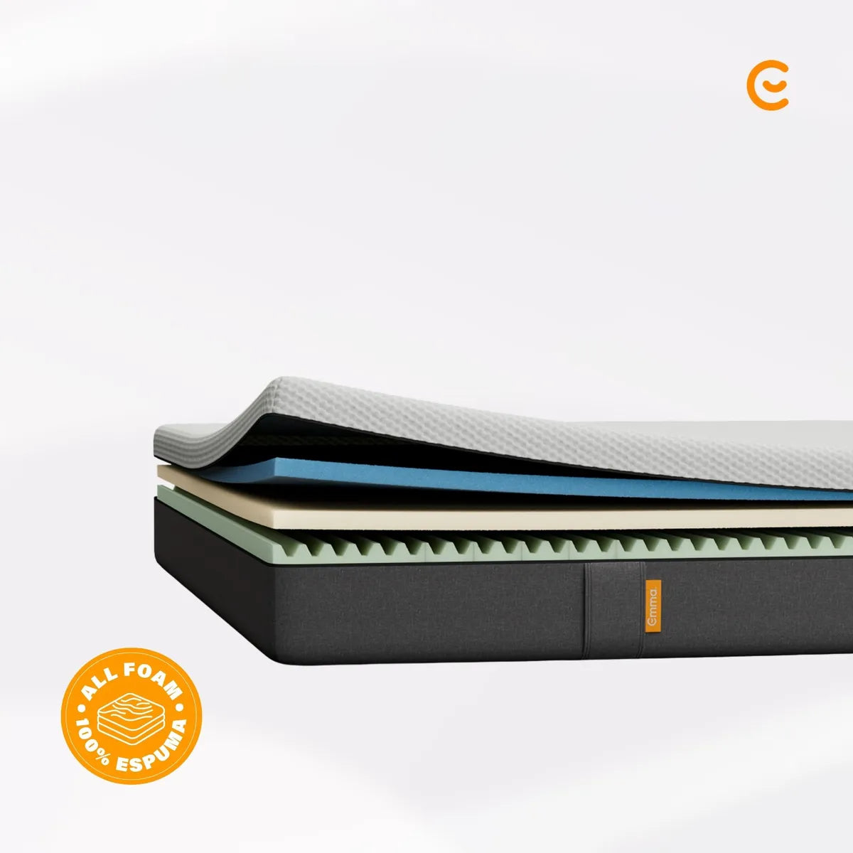 Colchón Emma Hybrid Premium 2 Plazas 150x190x25 cm