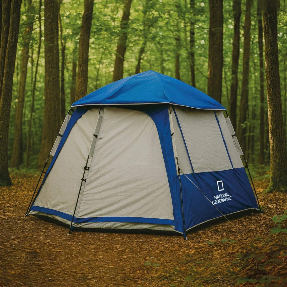 Carpa Camping Automática National Geographic Kootenay 6 Personas, Azul