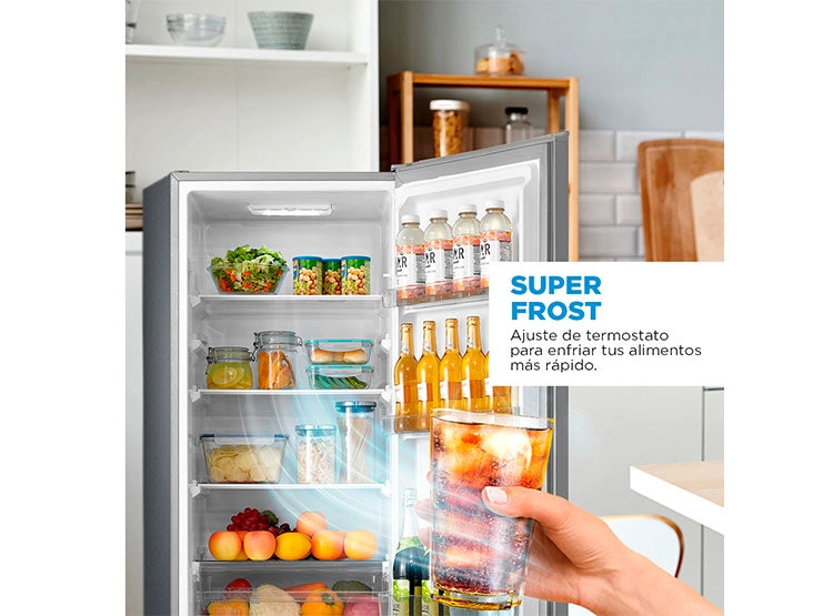 Refrigerador Congelador Dos Puertas Midea Mdrb369fge50 Sistema Deshielo Manual Silver 259 Lts