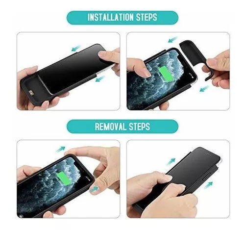 Cargador Carcasa Generico Battery Case Iphone 11 Pro Max Negro