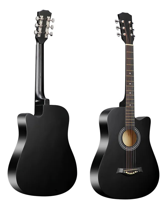 Pack Guitarra Electroacústica Negro