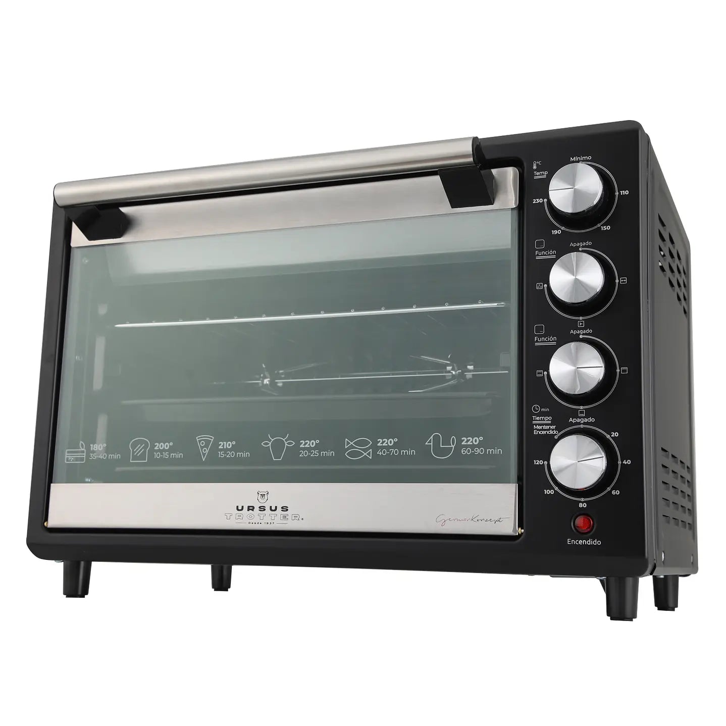 Horno Eléctrico URSUS TROTTER PRO-B 38 Litros Negro