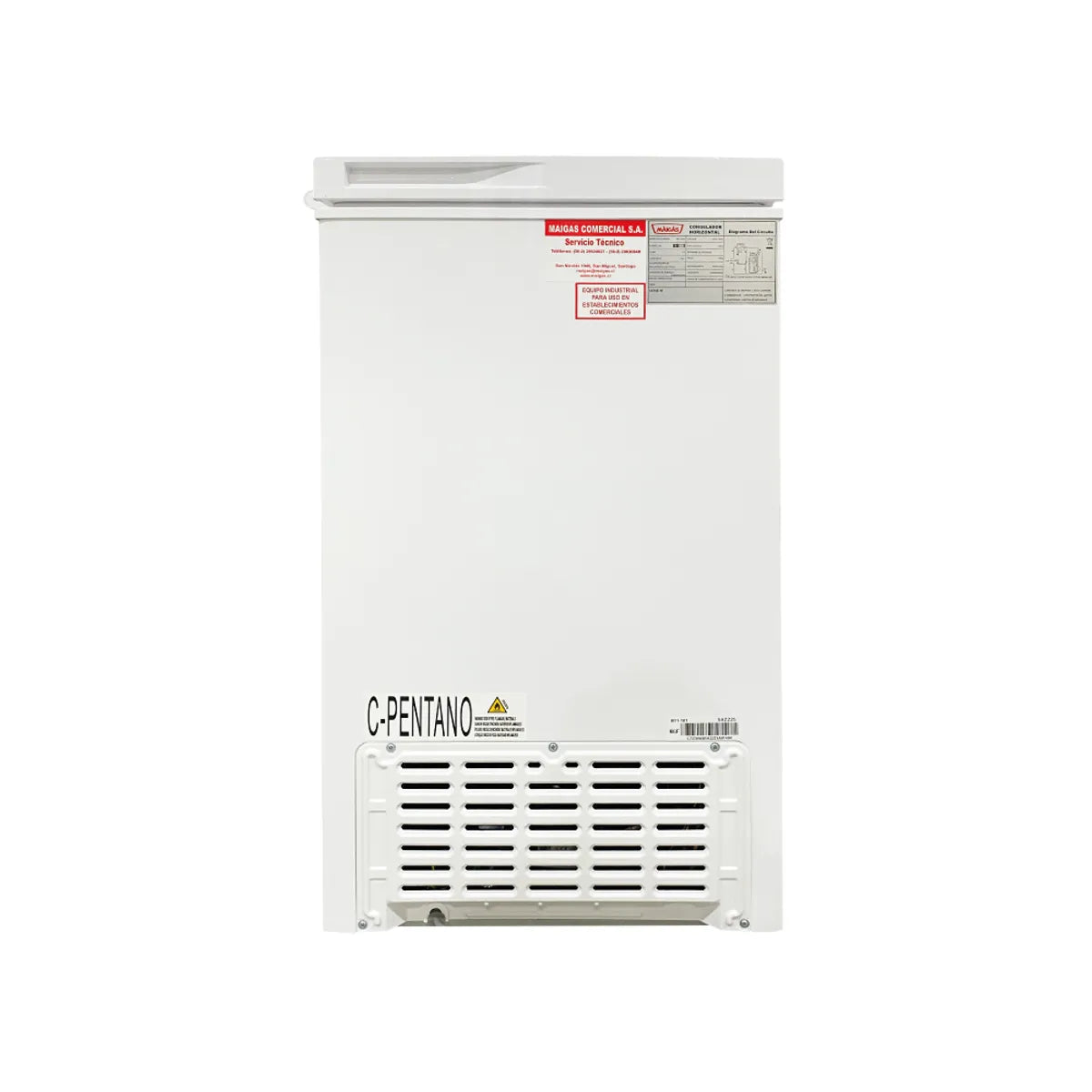 Congelador Dual Tapa Dura Industrial Maigas BD100B – Blanco, 100 Litros