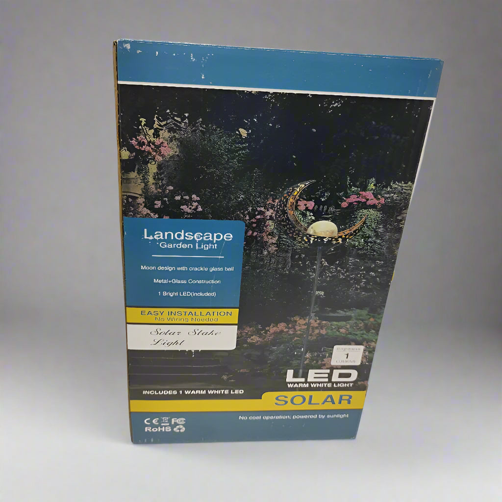 Candelabro En Forma De Luna Landscape Led Solar