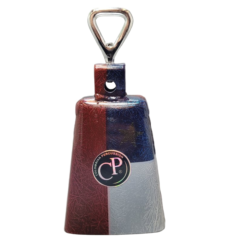 Cencerro Nº3 Difuminada Bandera De Chile Rojo-Azul-Blanco