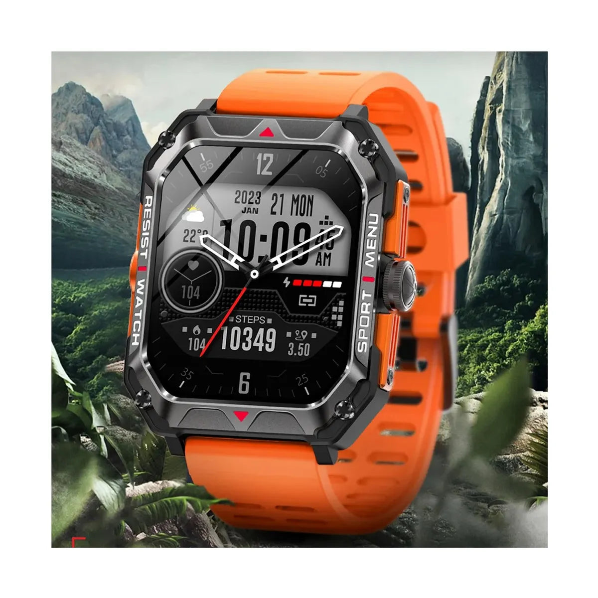 Reloj Deportivo Inteligente Vidvie SW1614 Naranja 64GB RAM 128GB ROM