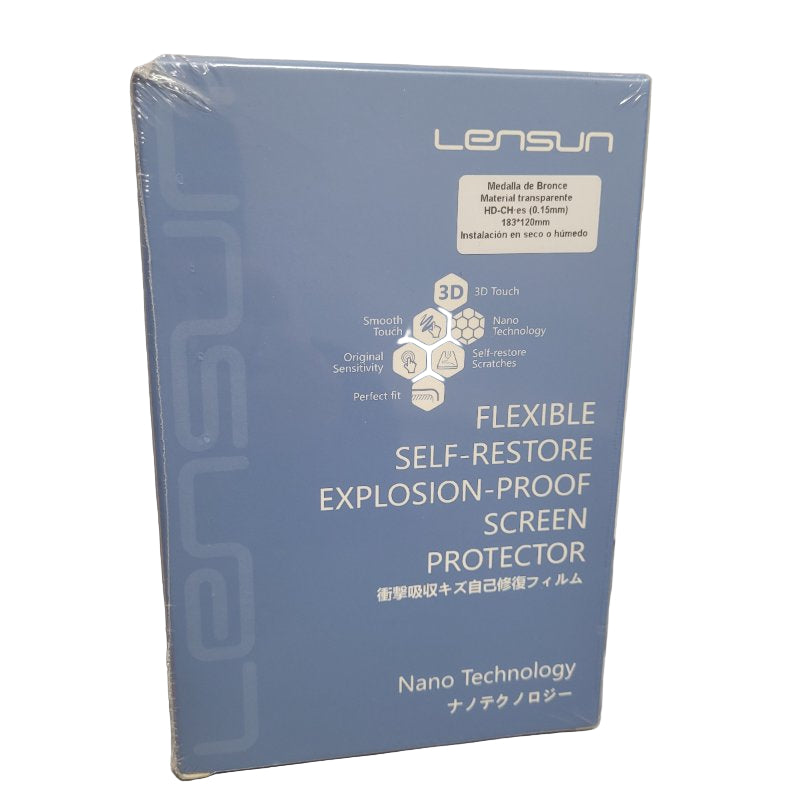 Caja De 50 Laminas Protectoras Transparente Lensun Hidrogel 3d 183x120 Mm