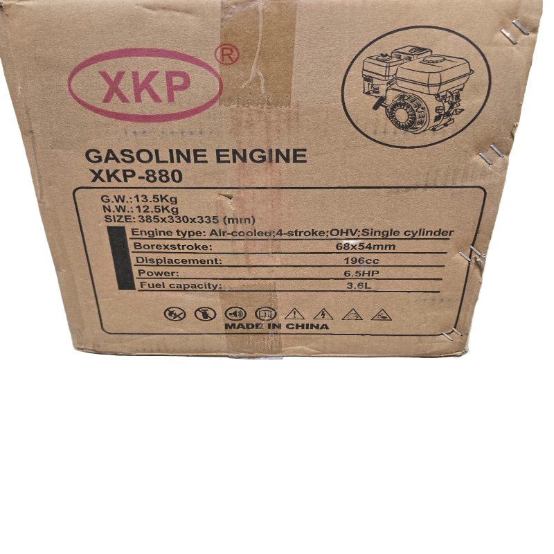 MOTOR A GASOLINA 6.5HP XKP-880 / GX200 / 196CC NEGRO -ROJO 3.6 L