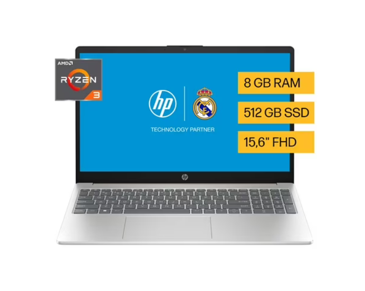 Notebook HP 15-FC0043LA 15.6" AMD Ryzen 3 7320U 8GB RAM 512GB SSD