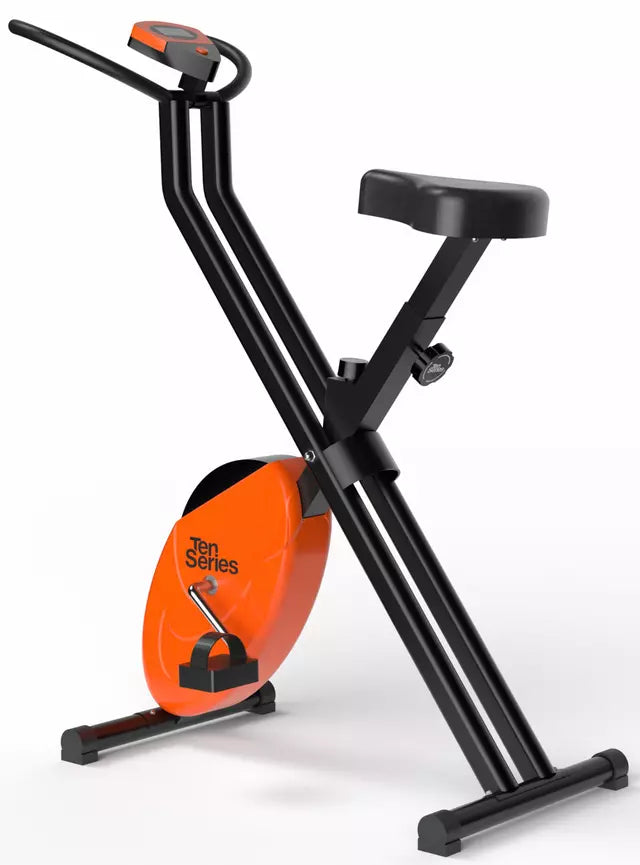 Bicicleta Estática Plegable Ten Series SBX, Naranja
