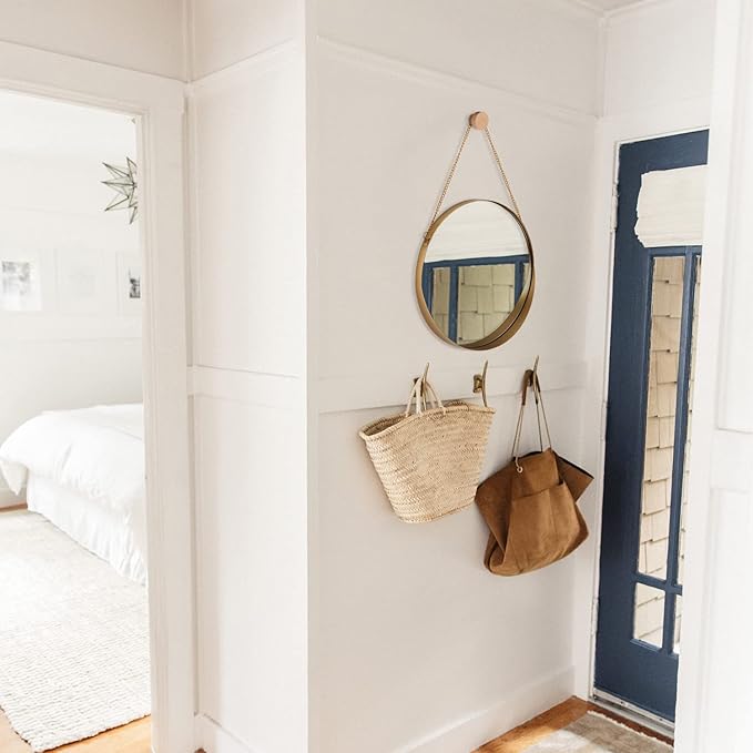 Espejo de pared pequeño redondo decorativo de 12 pulgadas