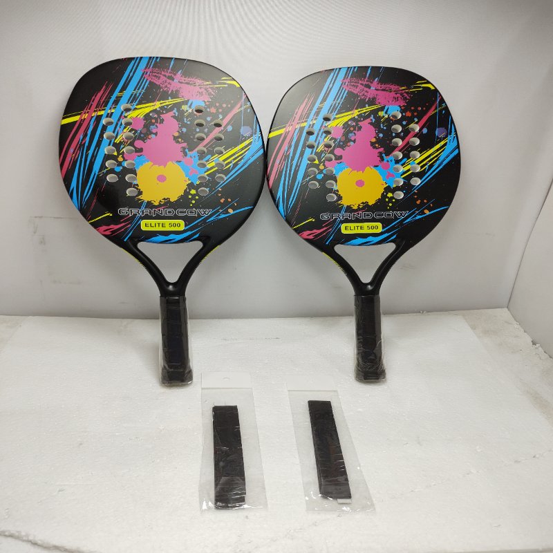 Pack De Raquetas De Padel Grandcow Fibra De Carbono /Elite 500 Negro