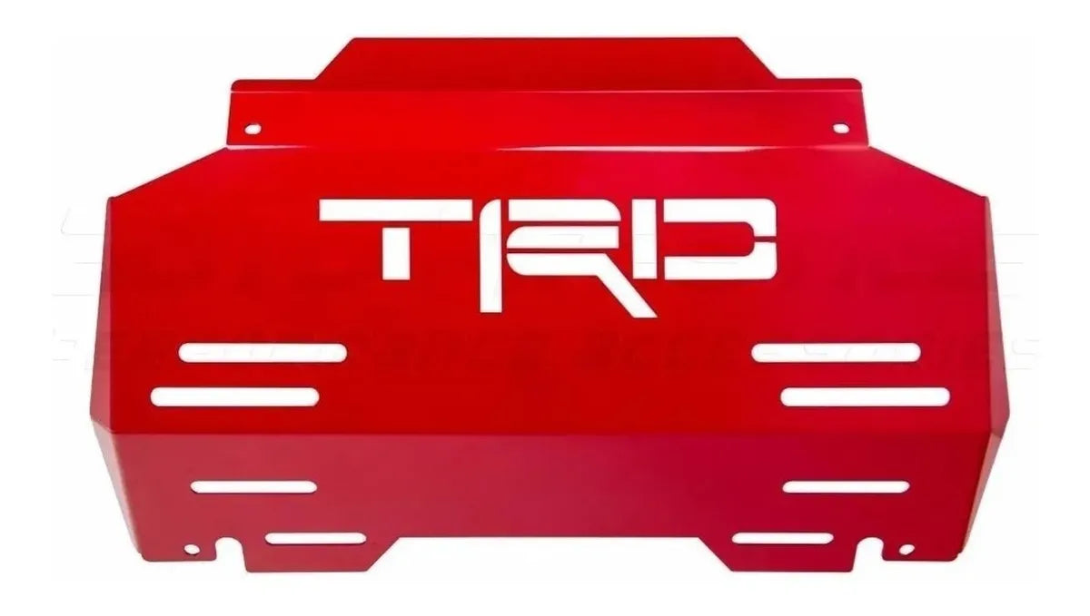 Cubre Carter Tapa Motor Trd Toyota Hilux Vigo 2012-16 Rojo