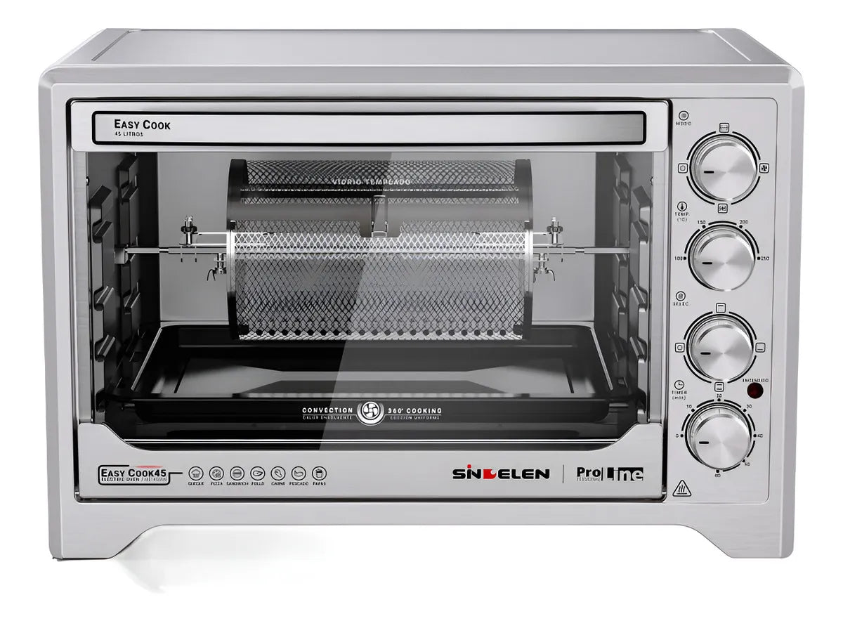 Horno Eléctrico Sindelen He-450in / Easycook45 Gris 45 Lts