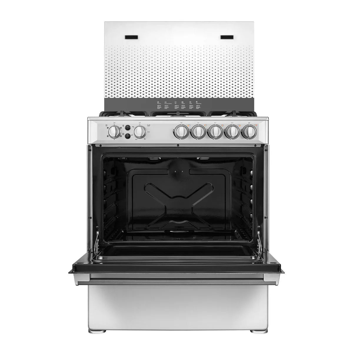 Cocina a Gas 5 Platos Midea MFO-MG30ACQSL Plateado