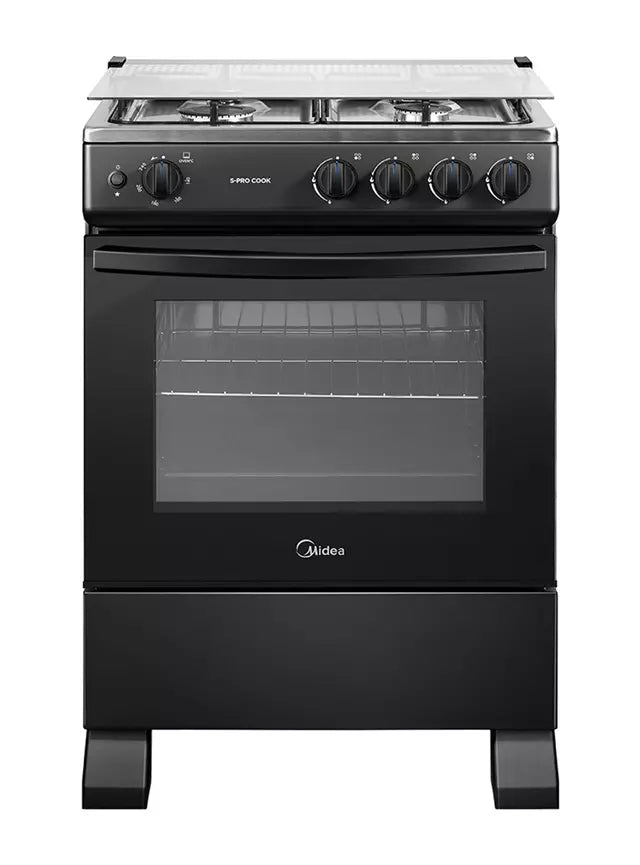 Cocina a Gas 4 Quemadores Midea MFO-MG24TCSSLBK