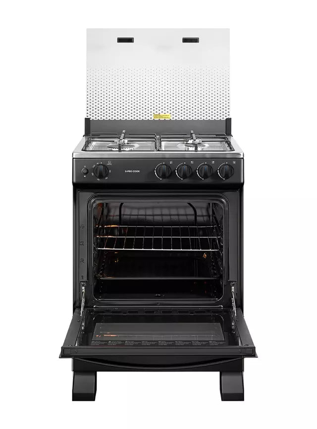 Cocina a Gas 4 Quemadores Midea MFO-MG24TCSSLBK
