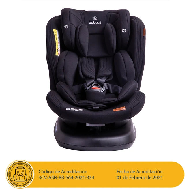 Silla de Auto Bebesit Supra Premium, Negro