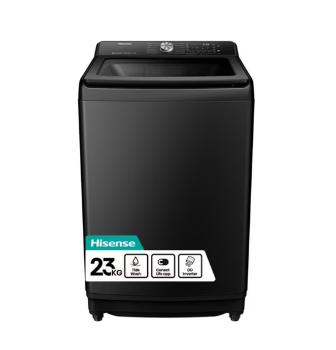 Lavadora Hisense WT5T2325DB 23 kg, Negro
