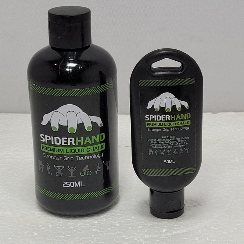 Kit Tiza Liquido Agarre Mano Spiderhand Grip Profesional Con Clip De Viaje Y Anillos 250 + 50ml